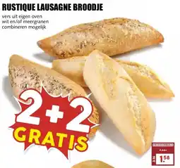 MCD Supermarkt RUSTIQUE LAUSAGNE BROODJE aanbieding