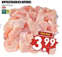 MCD Supermarkt KIPFILETBLOKJES NATUREL aanbieding