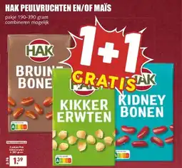 MCD Supermarkt HAK PEULVRUCHTEN EN/OF MAÏS aanbieding
