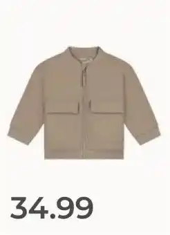 Prenatal Prénatal peuter zomerjas lange mouwen effen taupe aanbieding