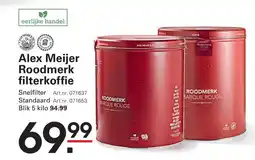 Sligro Alex Meijer Roodmerk filterkoffie aanbieding