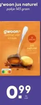 MCD Supermarkt g'woon jus naturel aanbieding