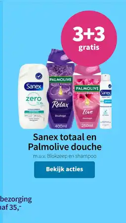 Plein.nl Sanex totaal en Palmolive douche aanbieding