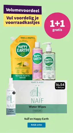 Plein.nl NaÏf en Happy Earth aanbieding