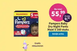Plein.nl Pampers Baby Dry Night Pants aanbieding