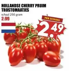 MCD Supermarkt HOLLANDSE CHERRY PRUIM TROSTOMAATJES aanbieding