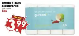 MCD Supermarkt G'WOON 2 LAAGS KEUKENPAPIER aanbieding