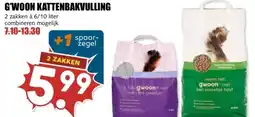 MCD Supermarkt G'WOON KATTENBAKVULLING aanbieding