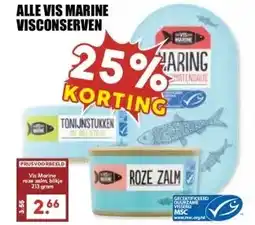 MCD Supermarkt ALLE VIS MARINE VISCONSERVEN aanbieding
