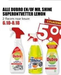 MCD Supermarkt ALLE DUBRO EN/OF MR. SHINE SUPERONTVETTER LEMON aanbieding