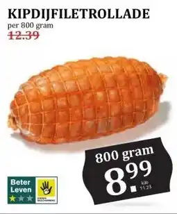 MCD Supermarkt KIPDIJFILETROLLADE aanbieding