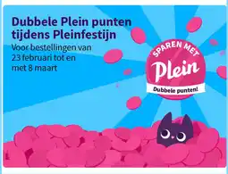 Plein.nl Dubbele Plein punten tijdens Pleinfestijn aanbieding