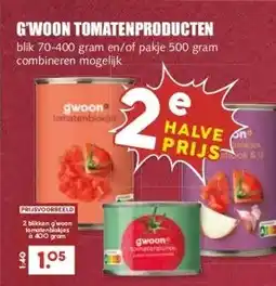 MCD Supermarkt G'WOON TOMATENPRODUCTEN aanbieding
