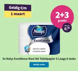 Plein.nl 5x Nalys Excellence Maxi Vel Toiletpapier aanbieding