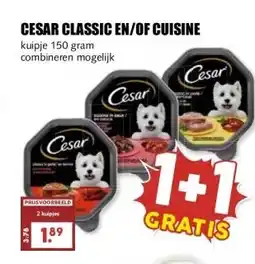MCD Supermarkt CESAR CLASSIC EN/OF CUISINE aanbieding