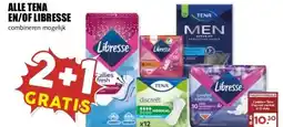 MCD Supermarkt ALLE TENA EN/OF LIBRESSE aanbieding
