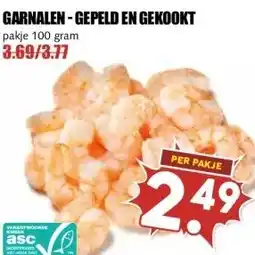 MCD Supermarkt GARNALEN-GEPELD EN GEKOOKT aanbieding