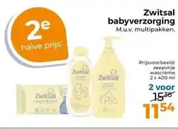 Trekpleister Zwitsal babyverzorging M.u.v. multipakken. aanbieding