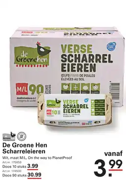 Sligro De groene hen scharreleieren aanbieding