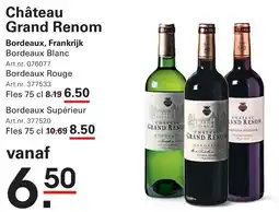Sligro Château Grand Renom aanbieding
