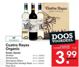 Sligro Cuatro Rayas 0rganic aanbieding