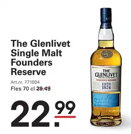 Sligro The Glenlivet Single Malt Founders Reserve aanbieding