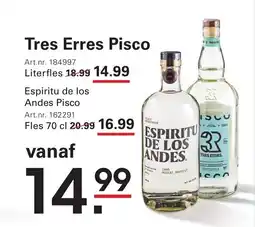 Sligro Tres Erres Pisco aanbieding