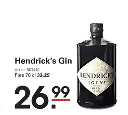 Sligro Hendrick's Gin aanbieding