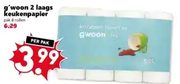 Coop g'woon 2 laags keukenpapier aanbieding