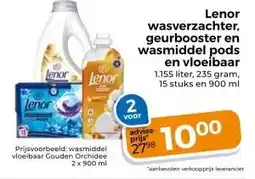 Trekpleister Lenor wasverzachter, geurbooster en wasmiddel pods aanbieding