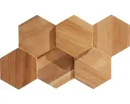 Hornbach REBEL OF STYLES Steenstrip Ultra Wood Hexagon 15x26 cm aanbieding