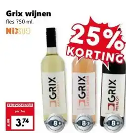 Coop Grix wijnen aanbieding