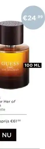 ICI Paris XL Guess Los Angeles for Her of for Him aanbieding