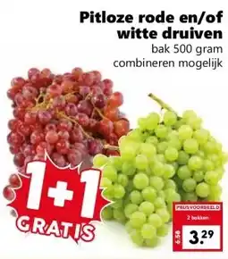 CoopCompact Pitloze rode en/of witte druiven aanbieding