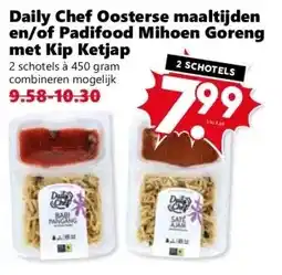 CoopCompact Daily Chef Oosterse maaltijden en/of Padifood Mihoen Goreng met Kip Ketjap aanbieding