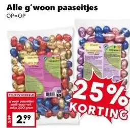 Coop Alle g'woon paaseitjes aanbieding