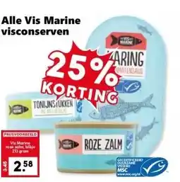 Coop Alle Vis Marine visconserven aanbieding