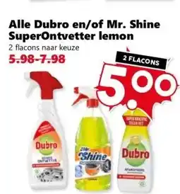 Coop Alle Dubro en/of Mr. Shine SuperOntvetter lemon aanbieding