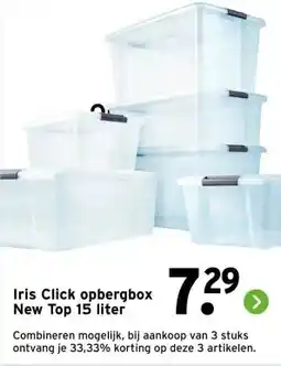 GAMMA Iris Click opbergbox New Top aanbieding