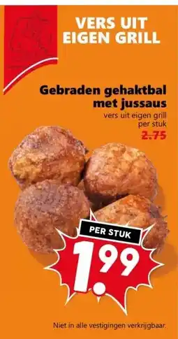 Coop Gebraden gehaktbal met jussaus aanbieding