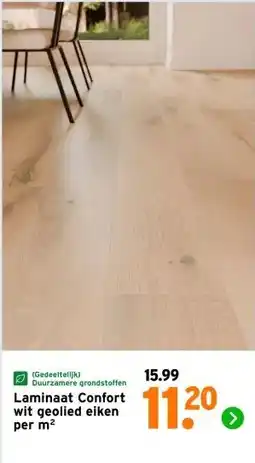 GAMMA Laminaat Confort wit geolied eiken aanbieding