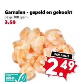Coop Garnalen - gepeld en gekookt aanbieding