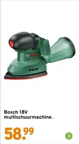 GAMMA Bosch 18V multischuurmachine EasySander (zonder accu) aanbieding