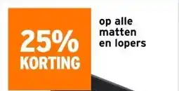GAMMA op alle matten en lopers aanbieding