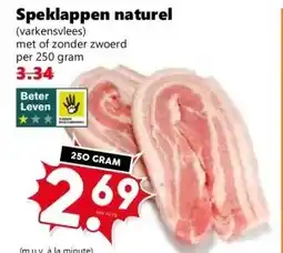 Coop Speklappen naturel aanbieding