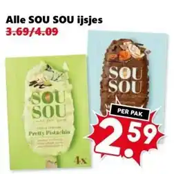 CoopCompact Alle SOU SOU ijsjes aanbieding