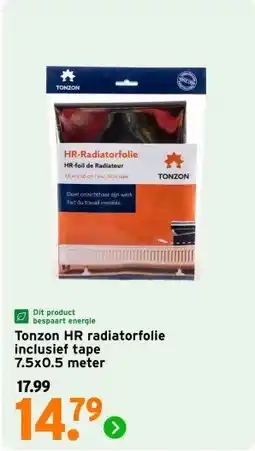GAMMA Tonzon HR radiatorfolie inclusief tape aanbieding