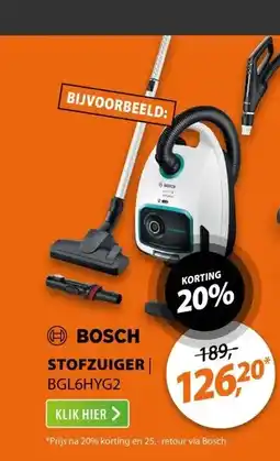 Expert Bosch BGL6HYG2 Wit aanbieding