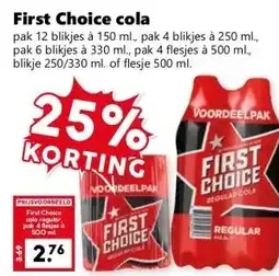 CoopCompact First Choice cola aanbieding