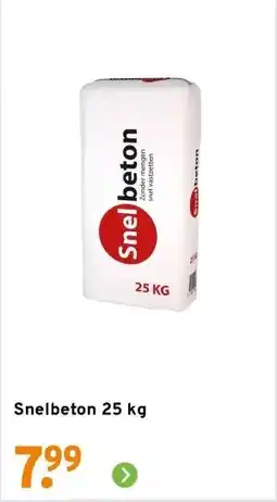 GAMMA Snelbeton 25 kg aanbieding